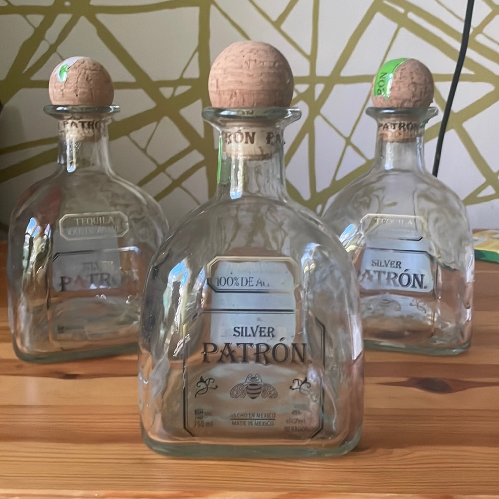 Empty Patron Bottle